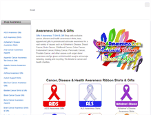 Tablet Screenshot of gifts4awareness.com
